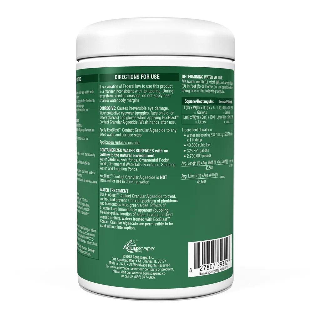 Ecoblast Contact Granular Algaecide 38.4 OZ/ 1.1 KG