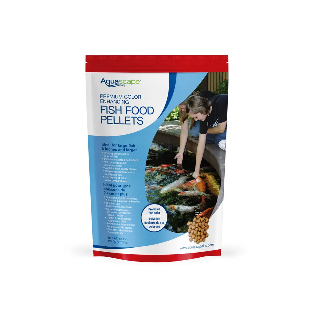 Premium Color Enhancing Fish Food Pellets- Large Pellets 4.4LB/2KG